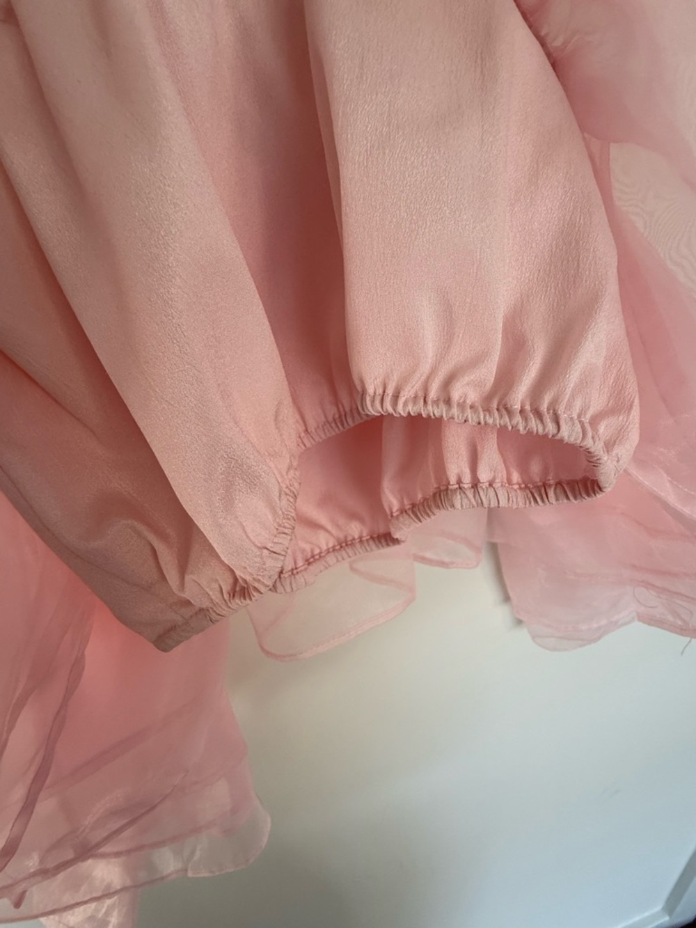 Pink Ruffle Tulle Crop top - Picture 8 of 8